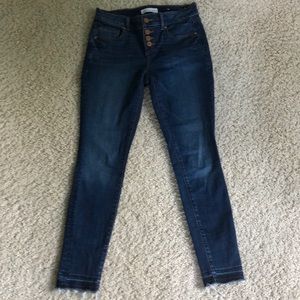 Loft modern skinny button fly size 25/0